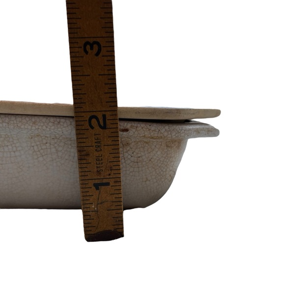 Vintage Midcentury Modern Bennington Pottery Lidded Casserole Dish, Rectangular - Picture 7 of 11